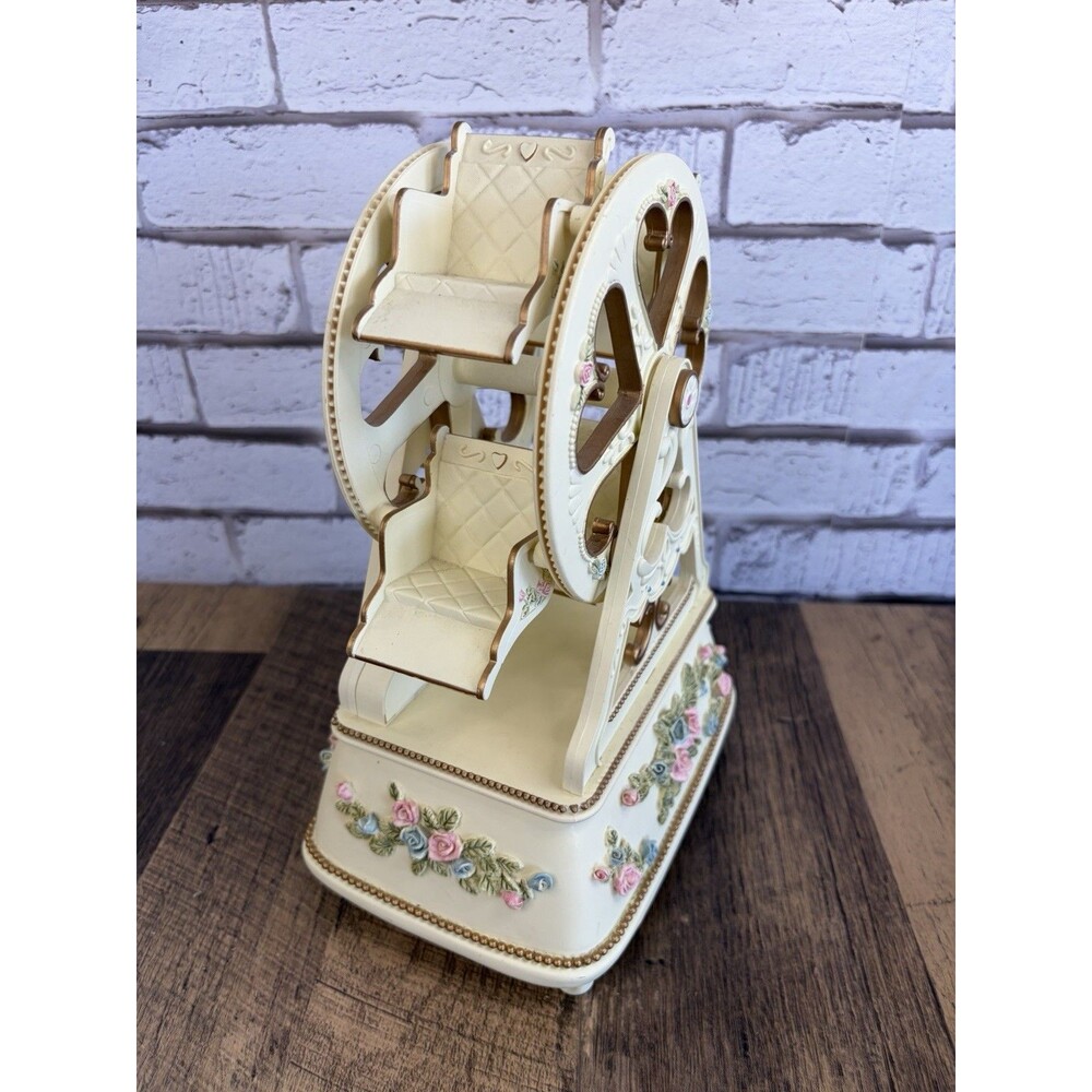 Musical Moving Ferris Wheel Music Box Vintage PS Designs Nutcracker Song Mint - Picture 2 of 13